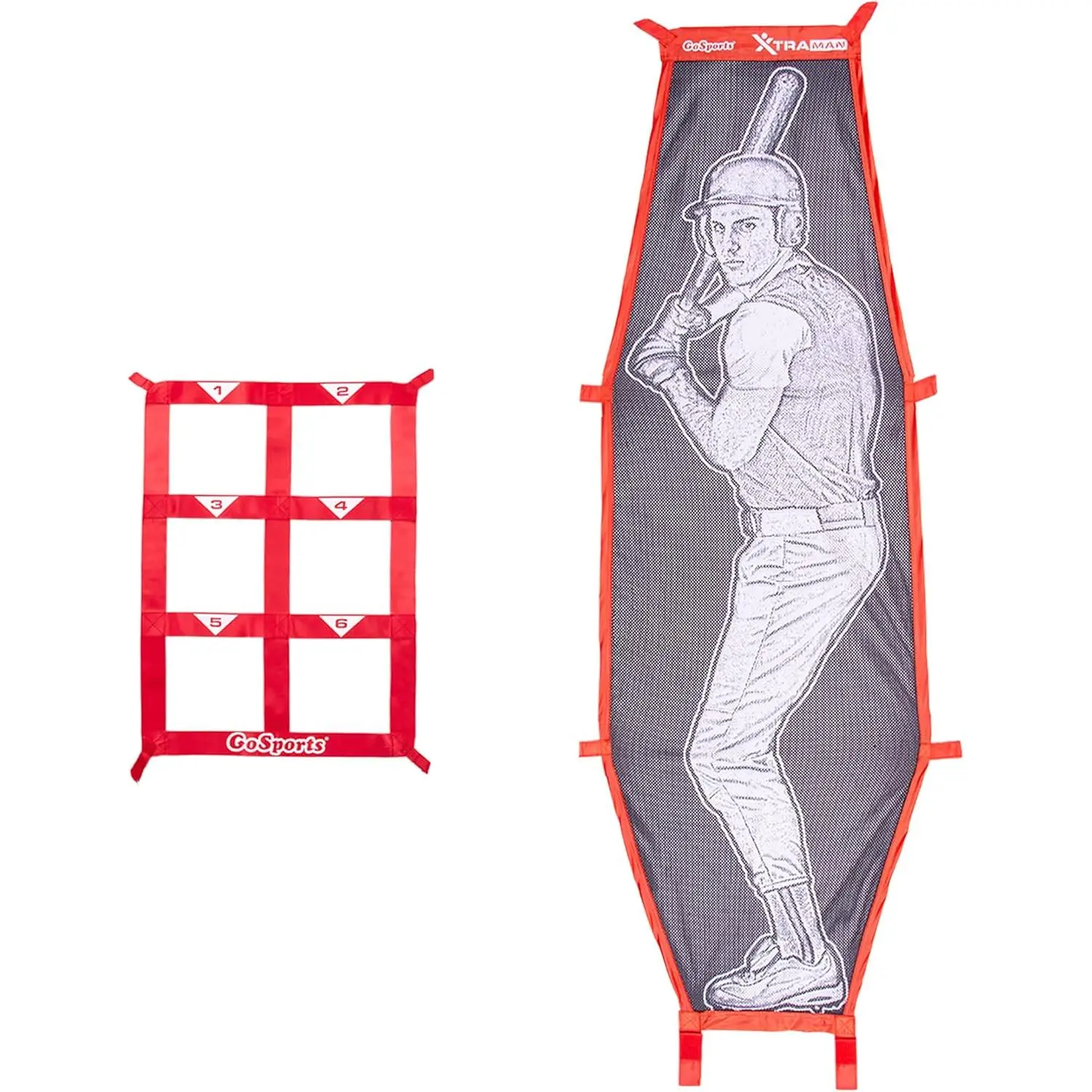 Baseball softball pitching kit practice accuracy training with strike zone xtraman dummy batter