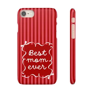 Best Mom Ever Phone Case - Dual Layer Protective Case Cute Phone Case For Mom For Mother For Her Mother's Day Gift For Mother Cute Red