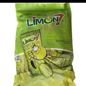 Limon 7 Plus Lollipops, 30-Piece Sour Flavor Sugar Sweet Snack, Bulk Candy Snacking Option