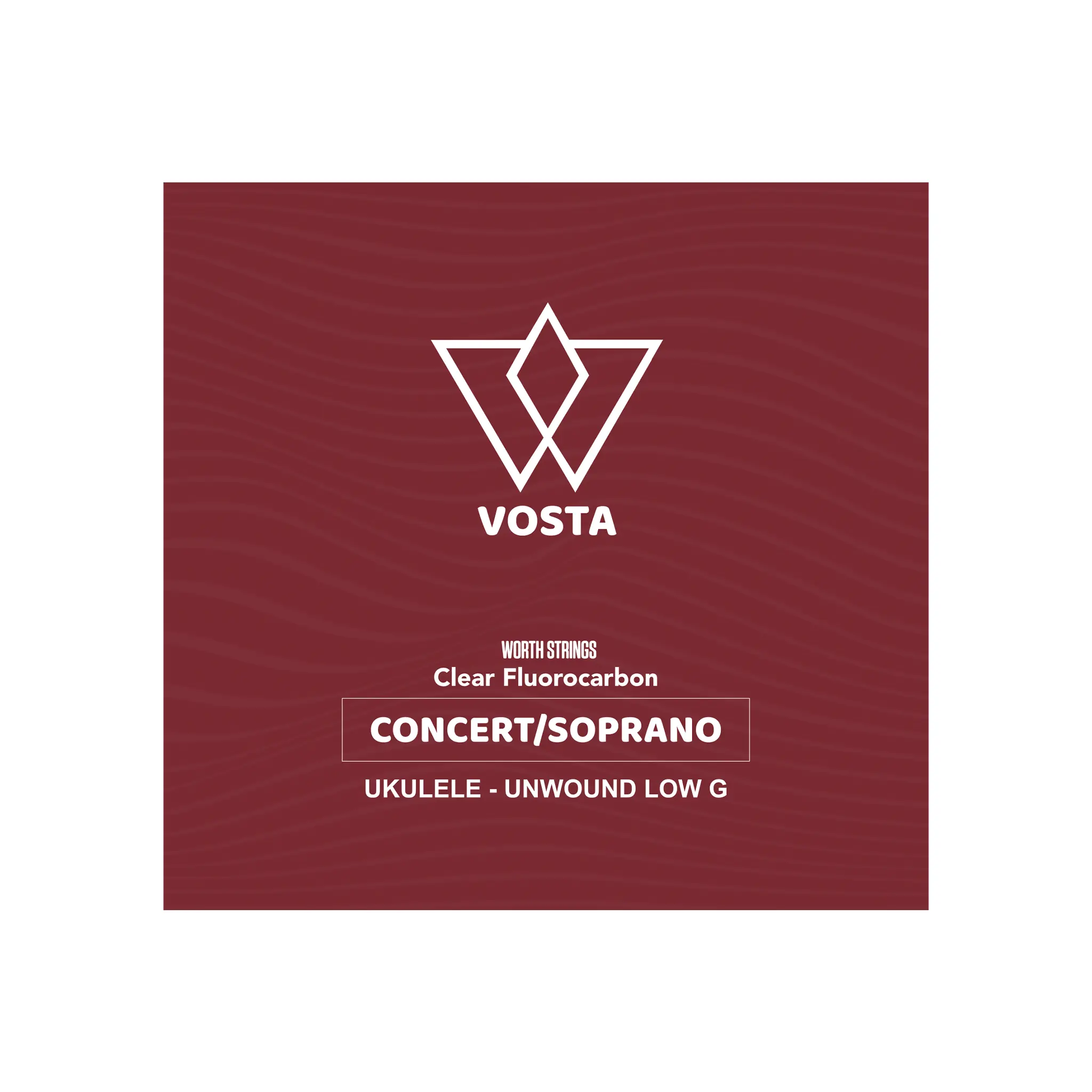 Worth Clear by Vosta Fluorocarbon Soprano/Concert Ukulele Strings - Unwound Low G