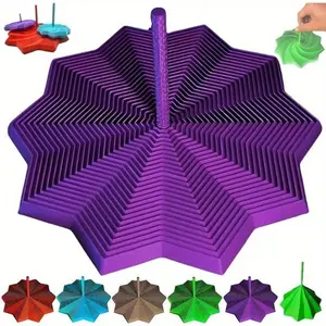 3D Printed Retractable Fractal Hexagon Fidget Spinner Cross-Border High Precision Sensory Toy Smooth Rotation Focus Aid for Adults Teens Christmas Birthday Gift 10+ Colors