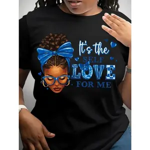 It's the Self Love for Me T-Shirt, Black Girl Magic Graphic Tee for Women