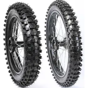 17" Front and 14" Rear Wheel Combo Set with 70/100-17 Tire and 90/100-14 Tire and Rim 15mm Bearing for Dirt Pit Bike Taotao Apollo Coolster SSR 110cc 125cc 140cc 150cc 160cc Off road Motocross