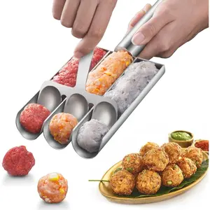 Stainless Steel Meatball Maker - Kitchen Multi-functional Meatball Maker, Specially Designed for Meatball Lovers, Suitable for Cooking At Family Gatherings and Entertaining Children