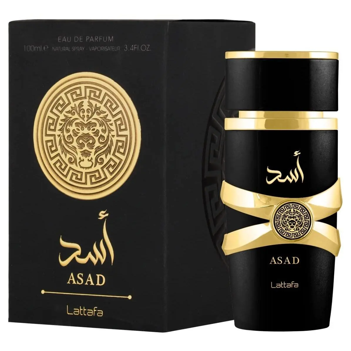 Lattafa Perfumes Asad for Unisex Eau de Parfum Spray, 3.4 Ounce