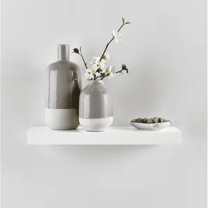 Mainstays White 18" Wood Floating Shelf