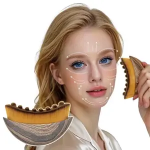 Lymphatic Facial Contour Brush Jawline Sculpting Depuff Tool