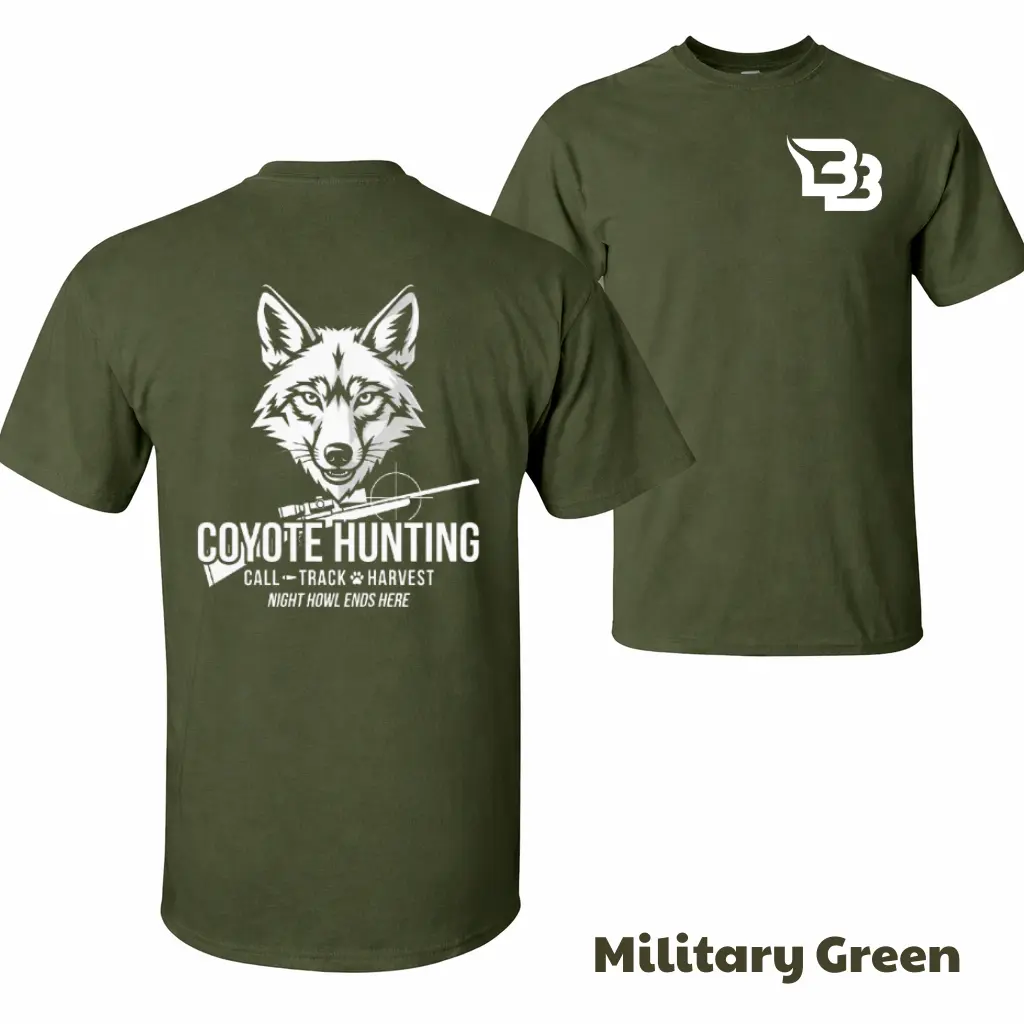 Coyote Calling Outdoor T-Shirt, Sweatshirt, Hoodie, Hunting Coyote Hoodie Thermal Predator Hunter Gear, Night Howl Ranch Style Shirt, Unisex Hunting Lifestyle Gift, Gift For Hunters