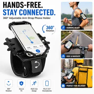 Rotating Phone Arm Strap Holder, 360 °   Adjustable, Detachable Design, Secure Fit for Running, Cycling & Delivery, Fits 4–6.5" Smartphones #SummerVibes