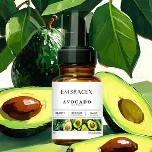 128ML Avocado Oil Carrier Oil, Natural Cold-Pressed Plant-Based Base Oil, Pure Unscented Multi-Purpose Skincare & Haircare Essential