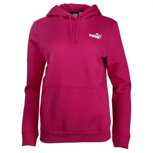 PUMA Womens Essentials Small Logo Hoodie Casual Outerwear Casual - Red