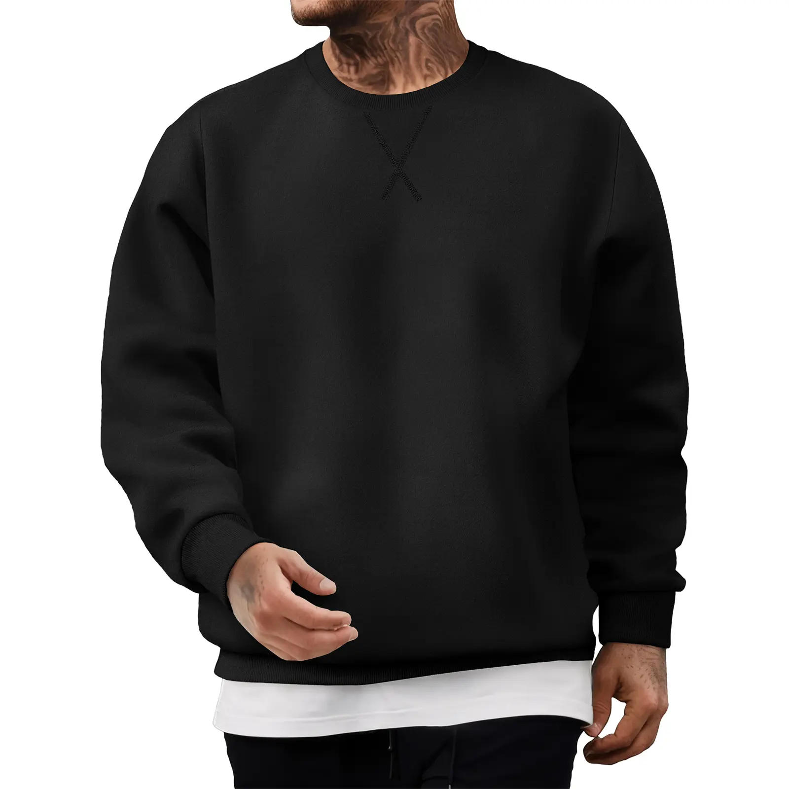JMIERR Men's Fleece Crewneck Sweatshirt Casual Long Sleeves Cotton Warm Basic Pullover Fashion Shirts JMIERR Men's Fleece Crewneck Sweatshirt Casual Long Sleeves Cotton Warm Basic Pullover Fashion Shirts