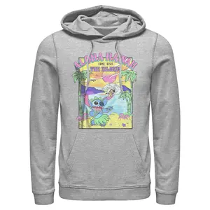 Men's Lilo & Stitch Aloha Hawaii Come Visit the Islands Pull Over Hoodie