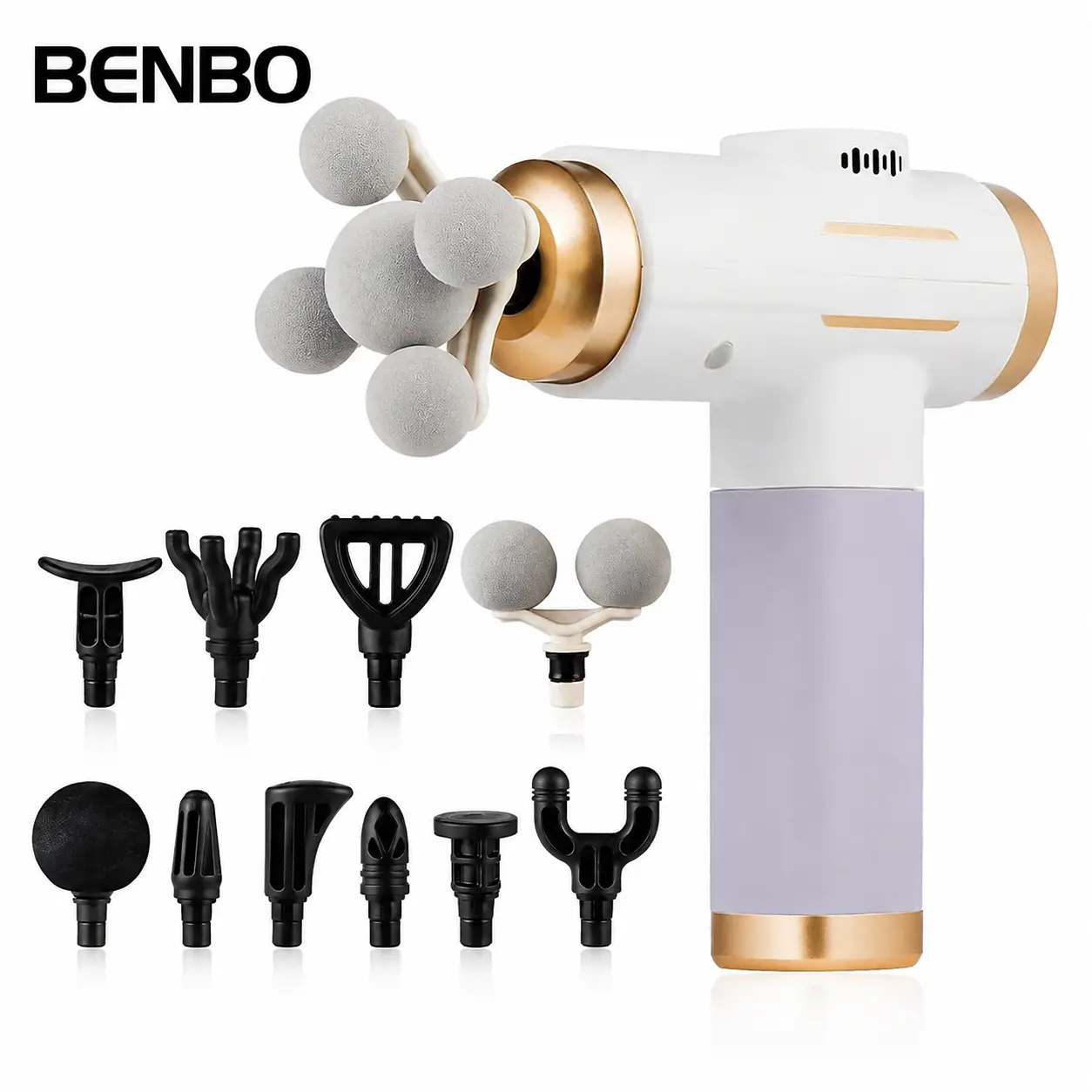 Massage Gun, 5 massage balls ,11 Replacement Heads, 99 Speeds, Smart Touch Screen, Portable Handheld Deep Muscle Tissue Massager for Neck & Full Body Relaxing #DealsForYouDays self care gear
