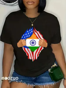 100% Cotton Indian Blood Inside Me T-Shirt | India Flag Gift T-Shirt
