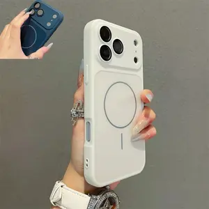 Luxury for MagSafe Magnetic Case for iPhone 16 Plus  Quickly Converts 17Air 17 16 15 14 13 Pro Max Shockproof Silicone TPU Soft Case