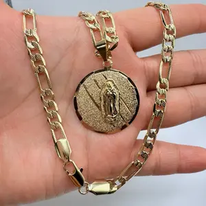 Gold plated Virgen De Guadalupe Neckles necklace jewelry