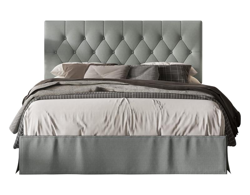 Favorer Billy Tufted Upholstered Platform Bed - Wingback or Non-Wingback, Available in Multiple Sizes, Classic Design