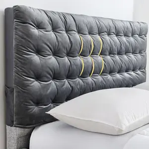 Geometric Pattern Headboard Cover, 1 Count Soft Comfortable Upholstered Tufted Headboard Cover, Bedding Supplies for Home Bedroom Hotel Dormitory