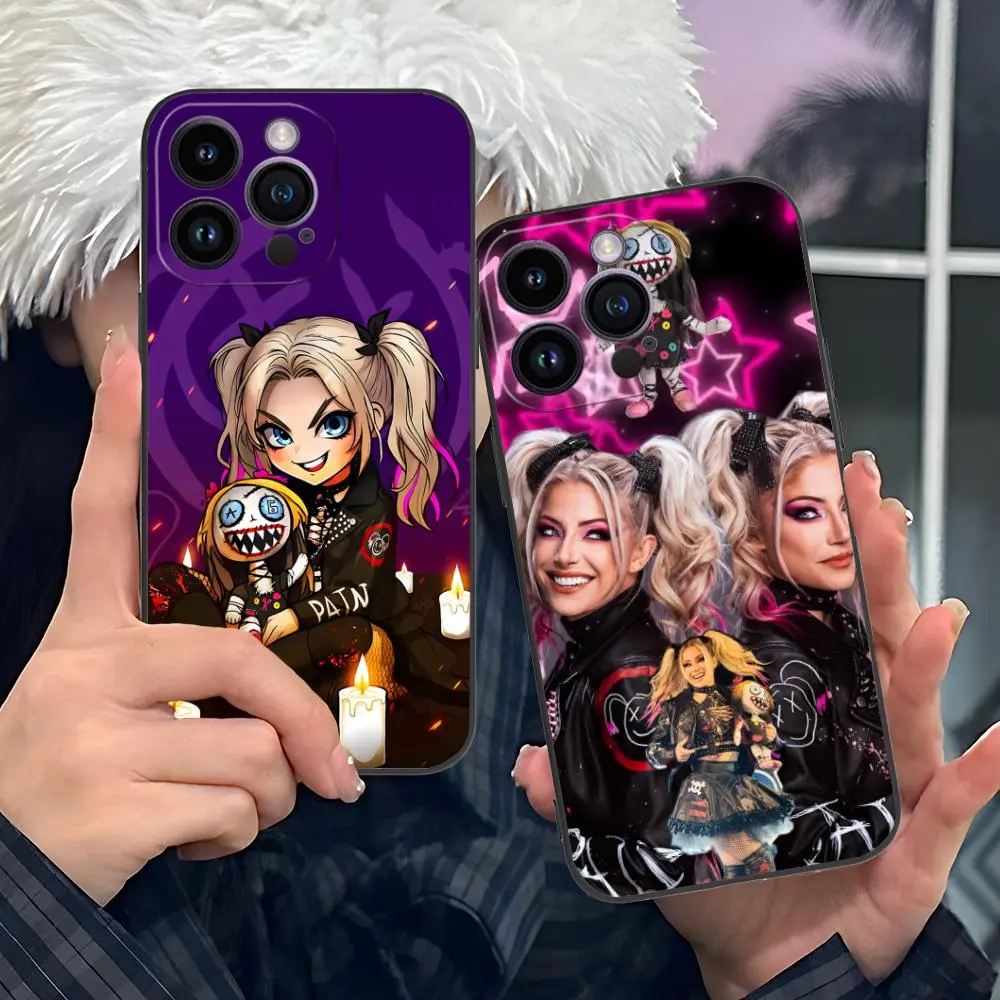 Alexa Bliss Personalized Colorful Animal-Themed Luxury Protective Phone Case - High-Quality TPU, Flexible Buffer, Shockproof, Full Coverage, for iPhone 11-17, Pro, Max, Plus Models Mobile Accessories