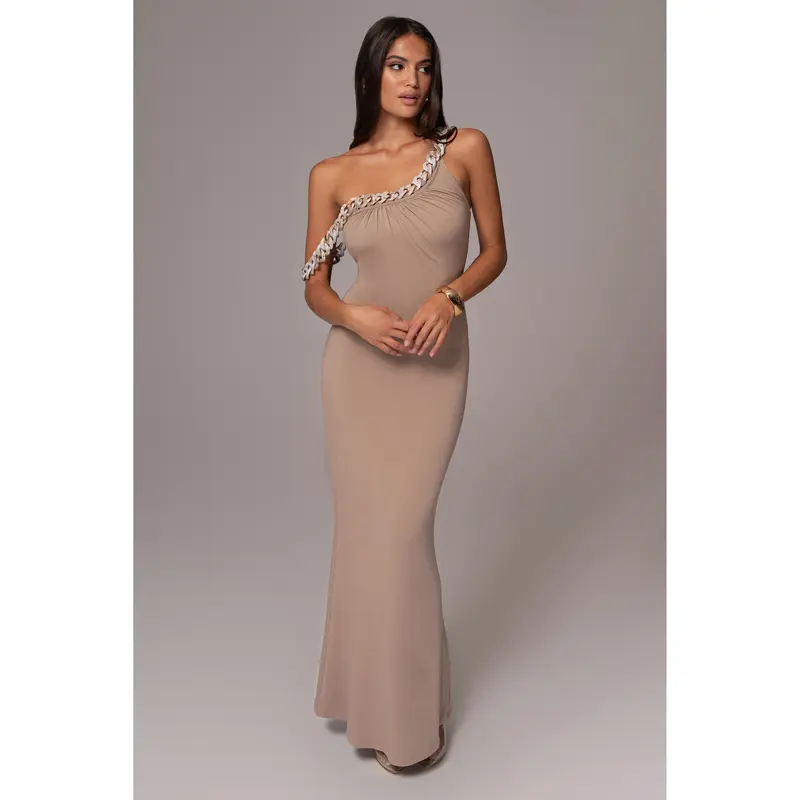 two piece mermaid prom dresses 2018 White Strapless Mermaid Two Piece Long Prom Dress
