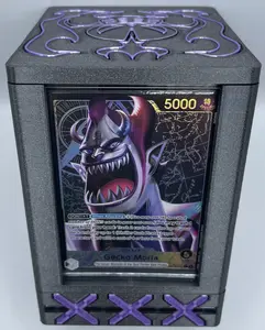 Gecko Moria One Piece/OPTCG Leader Deck & Dice Box: Thriller Bark Inspired - Fits 100 Cards | Show off your Leader Card | Mini Snap Included, 3D Printed and Handmade! one piece