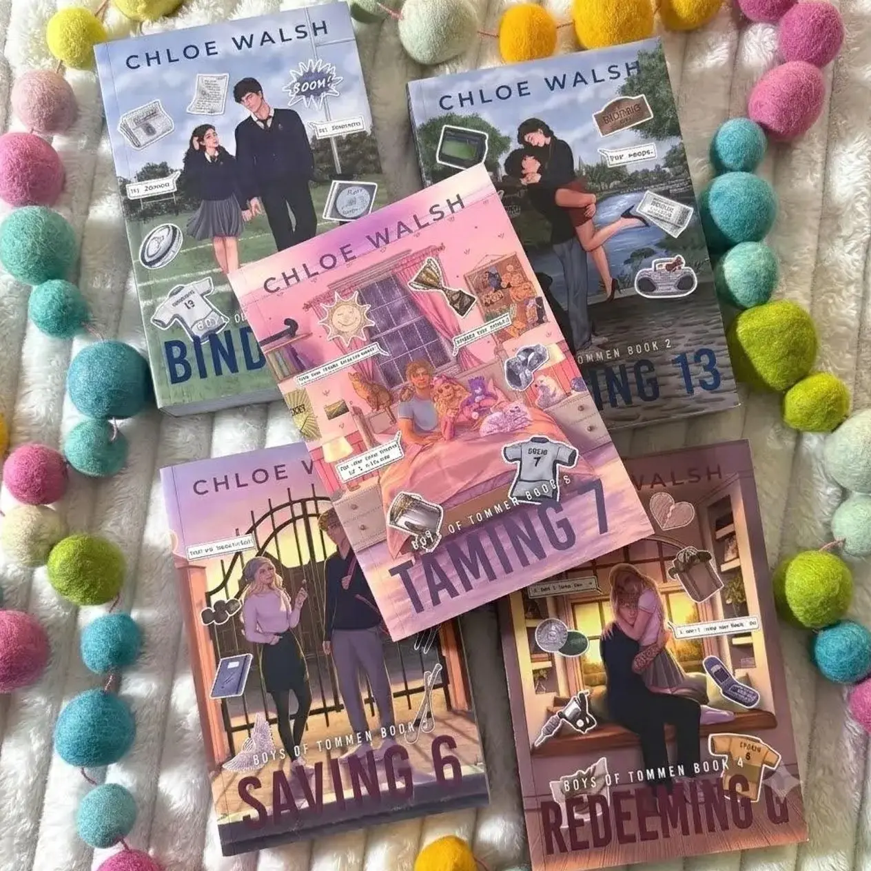 Boys of Tommen Special Edition Book Bundle, Chloe Walsh Series, Binding 13 Keeping 13 Saving 6 Redeeming 6 Taming 7 Special Edition Series Set for Romance Book Loversm, gift for fans.