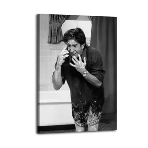 Funny Bathroom Wall Art Friends TV Show Comedy Wall Decor Art, Waterproof Canvas Poster, Artistic Poster for Bathroom, Bedroom, Kitchen and Living Room, and A Perfect Gift for Home