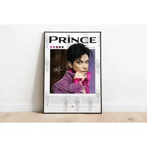 Vintage Prince Wall Art, Printable, Music Gift, Minimalist Art, Anniversary Gift, Home Decor, Poster