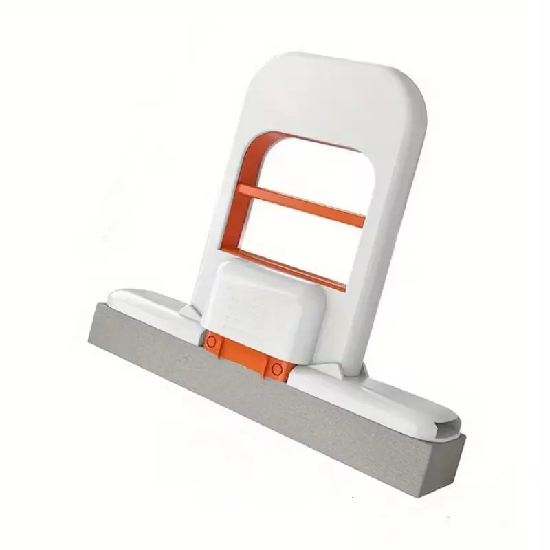 Upgraded Mini Handheld Mop for Home Kitchen Bathroom Cleaning, Lightweight Floor Mop, Foldable Sponge Mop No-Hand Wash, Oil Stain Water Spot Cleaner, Flat Mop System