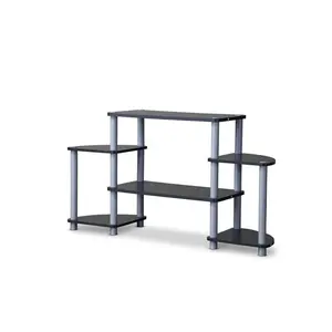 Orbit Modern Triple-Tier TV Stand by Baxton Studio (Model TR-124) - 23 x 42.1 x 11.75 in., Tv Shelf, Tv Console Cabinet