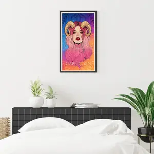 New Diamond Painting Kit Capricorn Zodiac Sign, Full Round Drill Art Set, Home Decor DIY Craft, Best Gift Birthday Present