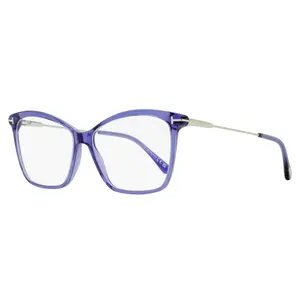 Tom Ford Butterfly Blue Block Eyeglasses TF5687-B 081 Violet/Ruthenium 56mm FT5687