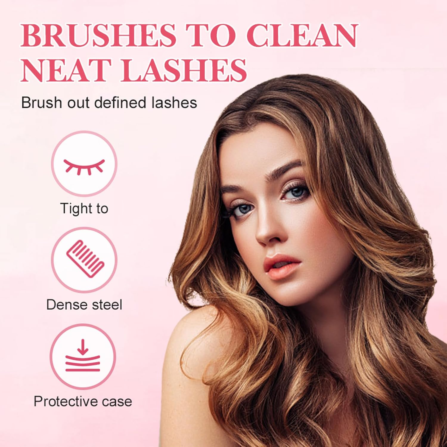 2 Pcs Eyelash Separator Tool Mascara Brushes Eyelash Comb Separator Definer Lash Comb for Combing, Separating Lashes