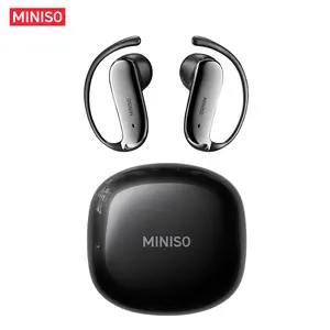 MINISO MS218 Ear Buds - Bluetooth Headphones withZero-Gravity Titanium Ear-Hook Design, Noise Isolation,145H Playtime Wireless Earbuds Headset Bluetooth 6.0,IPX5 Waterproof & Sweatproof, Ideal for Travel &Electronic Gifts for Men and Women