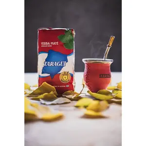 Taragüi Yerba Mate with Stems, 1kg - 2.2 lbs (Red Pack)