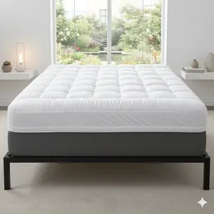 4 Inch Twin Mattress Topper Extra Thick Soft Bed Pad for Back Pain Relief and Pressure Point Support, Breathable Comfortable Sleep Surface for Kids Adults Dorm Room RV Bedroom Upgrade