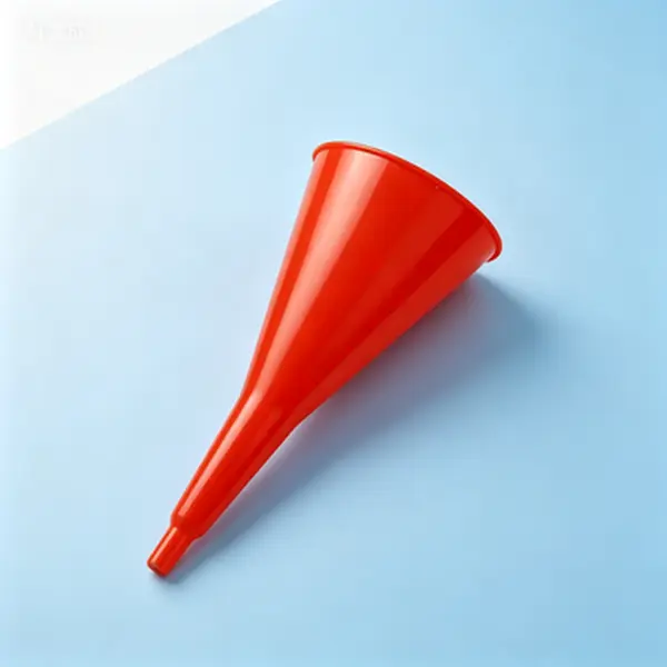 Flexible Utility Funnel, Multi-Purpose Oil Funnel for Engine, Transmission, and Differential, Long Reach Funnel for Gas, Coolant, and Lubricant (12 Fluid Ounces, Red), Leak-Proof Design, Easy to Store