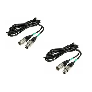 2x CHAUVET DJ 3-Pin DMX Cable (Black, 10')