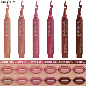 1PC matte lipliner is durable, waterproof, non fading, smooth and easy to apply, suitable for daily makeup Matte Lip Pencil