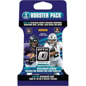 LIVE RIP! - (X1) 2025 Donruss Optic Football BOOSTER PACK - DOWNTOWN, UPTOWN - Sports Trading Card Pack
