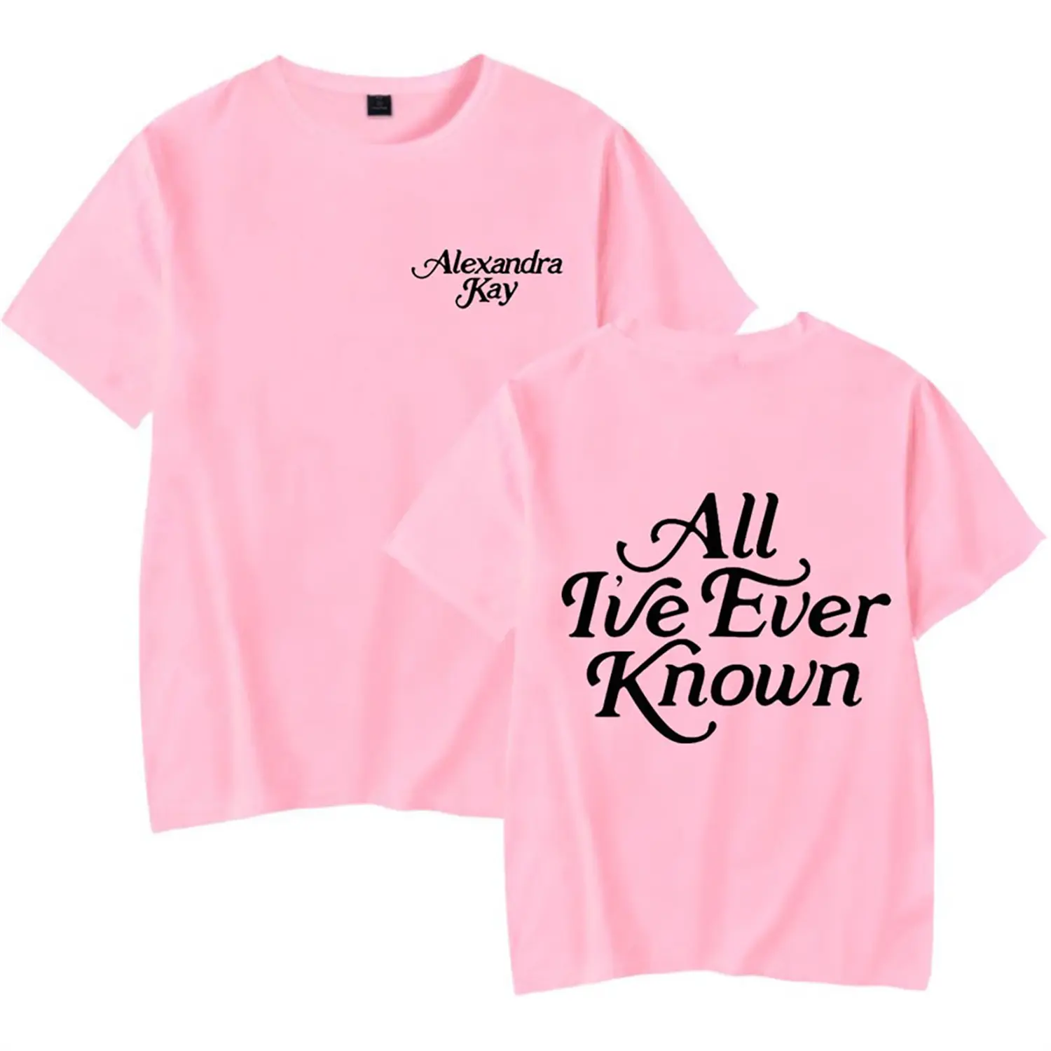 Alexandra Kay Casual Short Sleeve Crewneck Tshirt All I've Ever Known Fashion Cupid's a Cowgirl Tour 2025 Shirt Sweatshirt Hoodie