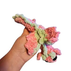 Handmade Mini Dragon Crochet Plushie - Soft  Handmade Toy for Kids