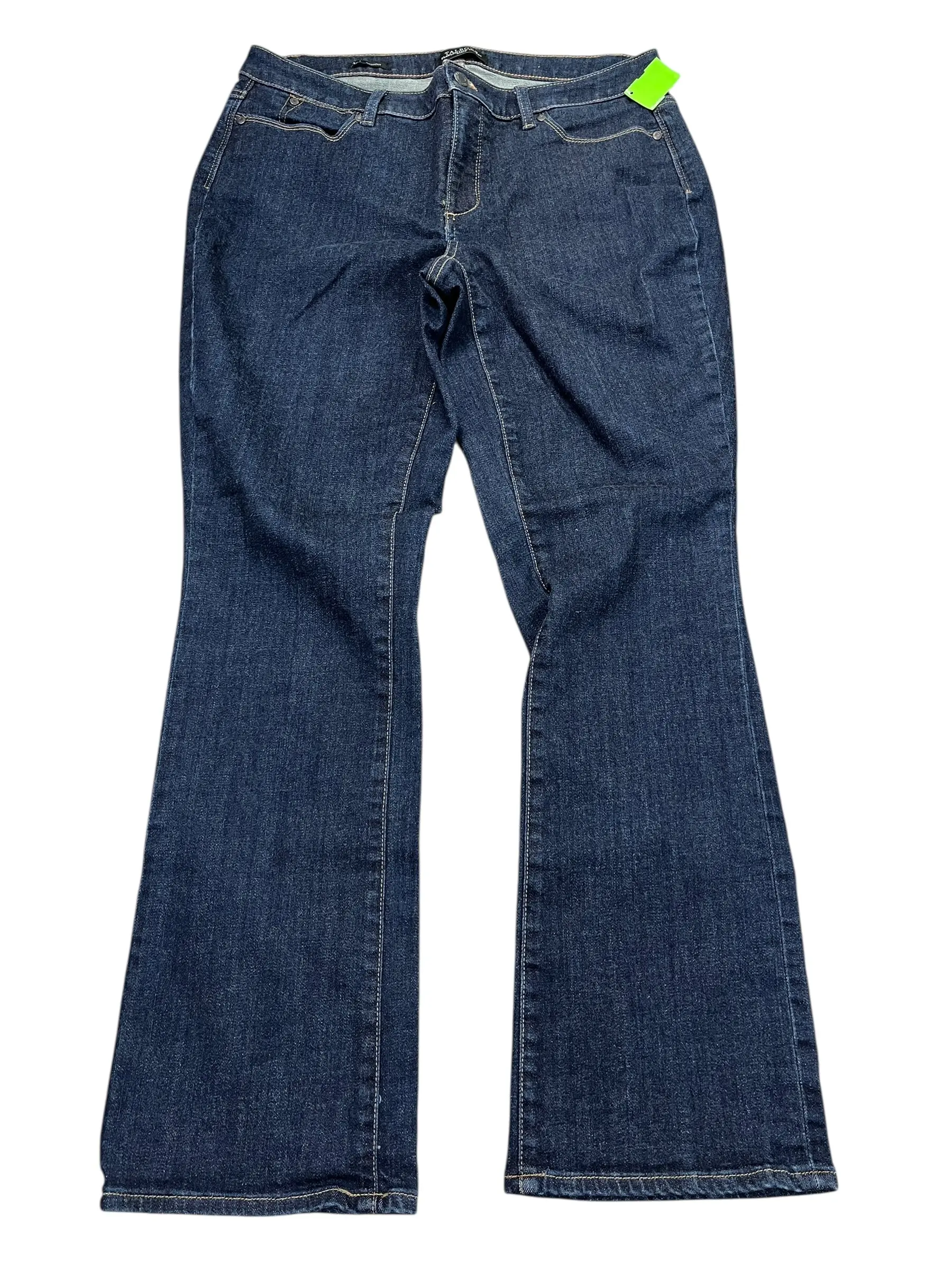 Jeans Boot Cut By Talbots In Blue Denim, Size:14