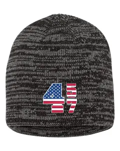 American Flag USA 457 Patriotic Embroidered Knit Beanie Cap