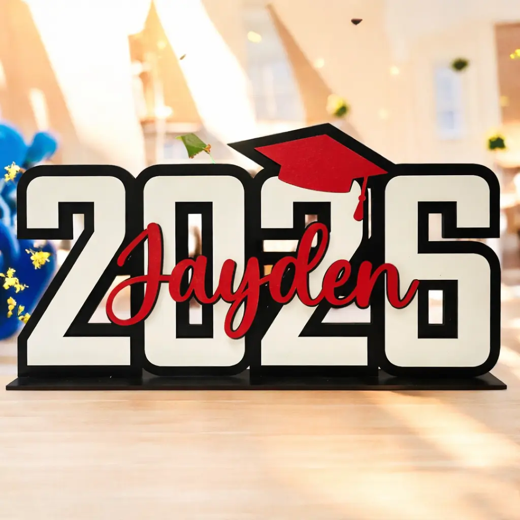 Personalized Graduation Table Centerpiece and Photo prop , Handmade 2026 Sign Senior Custom, Graduation Party Favors, Class Of 2026, Graduation 2026 Gifts, Graduation Stuff for 2026
