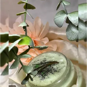 Mint & Eucalyptus Scrub Body Care Exfoliate Exfoliant Fragrance Gentle Jojoba Olive Shimmer Sugar Cleanser Cosmetic Cleansing