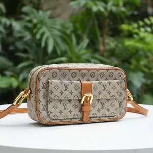 Pre-owned Louis Vuitton fabric and leathers Crossbody Bags Monogram Mini Lin Juliette