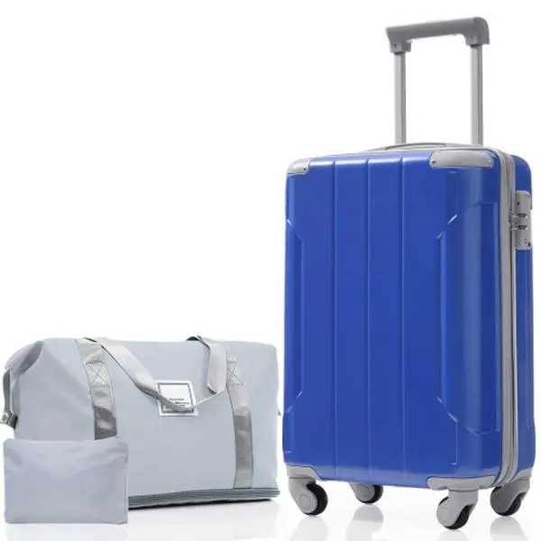 3 Piece Carry On Luggage Set, 20 Inch Hardshell ABS Suitcase with Spinner Wheels, Lightweight Travel Luggage for Business Trips and Weekend Travel