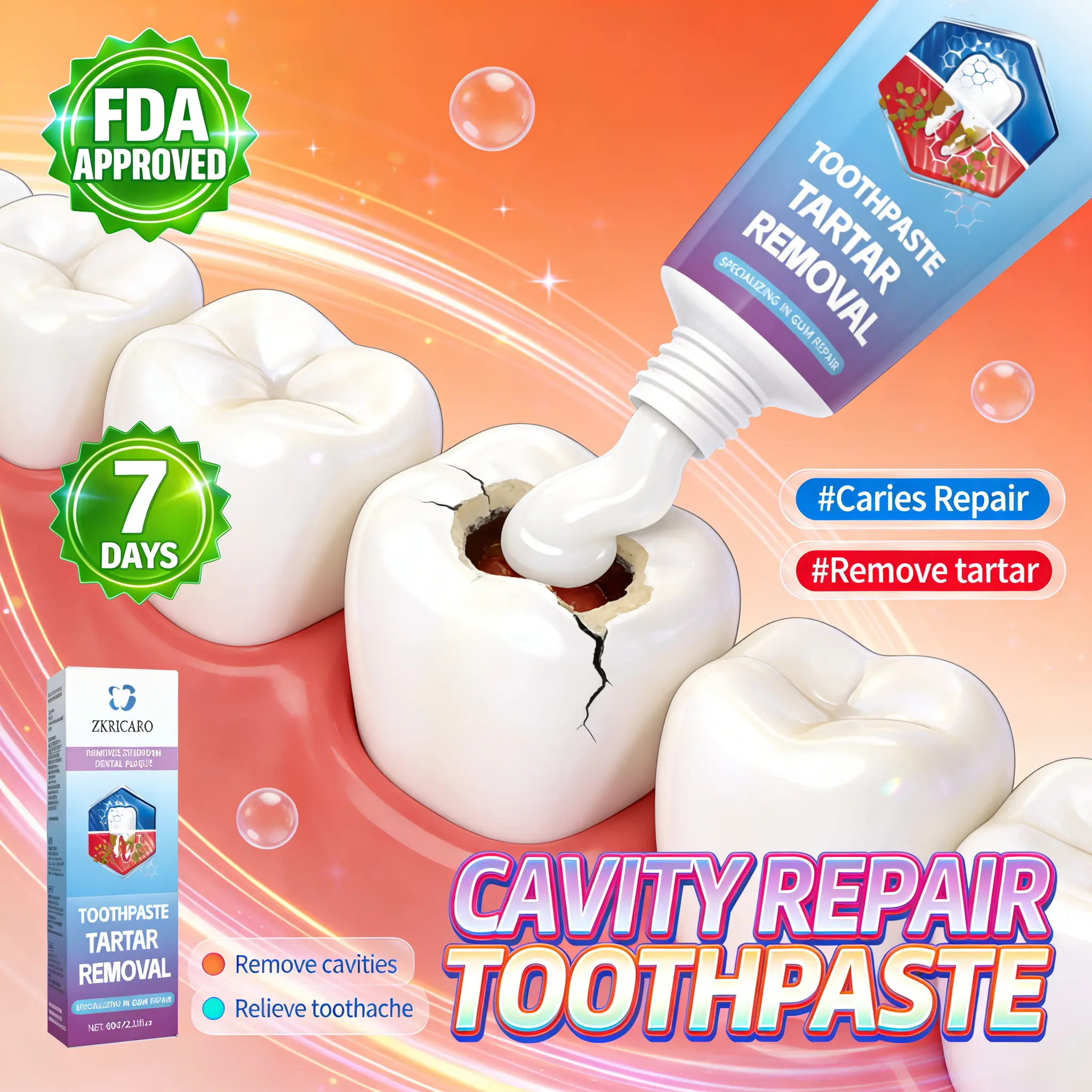 Professional Family Cavity Defense Toothpaste, Multi-Benefit Oral Hygiene Solution, Prevents Decay & Strengthens Teeth, Fresh Mint Gel for Clean Teeth & Gums, Value Pack. Cleansing Coffee Gentle Menthol Mild Moisture Sensitive Whitening Whitening